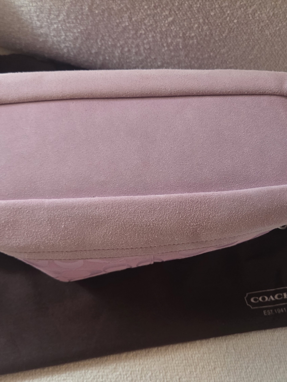 Y2K Coach Pink Signature Shoulder Bag with Tassel and Charm - Picture 3 of 4